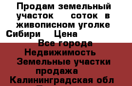 Продам земельный участок (40 соток) в живописном уголке Сибири. › Цена ­ 1 000 000 - Все города Недвижимость » Земельные участки продажа   . Калининградская обл.,Приморск г.